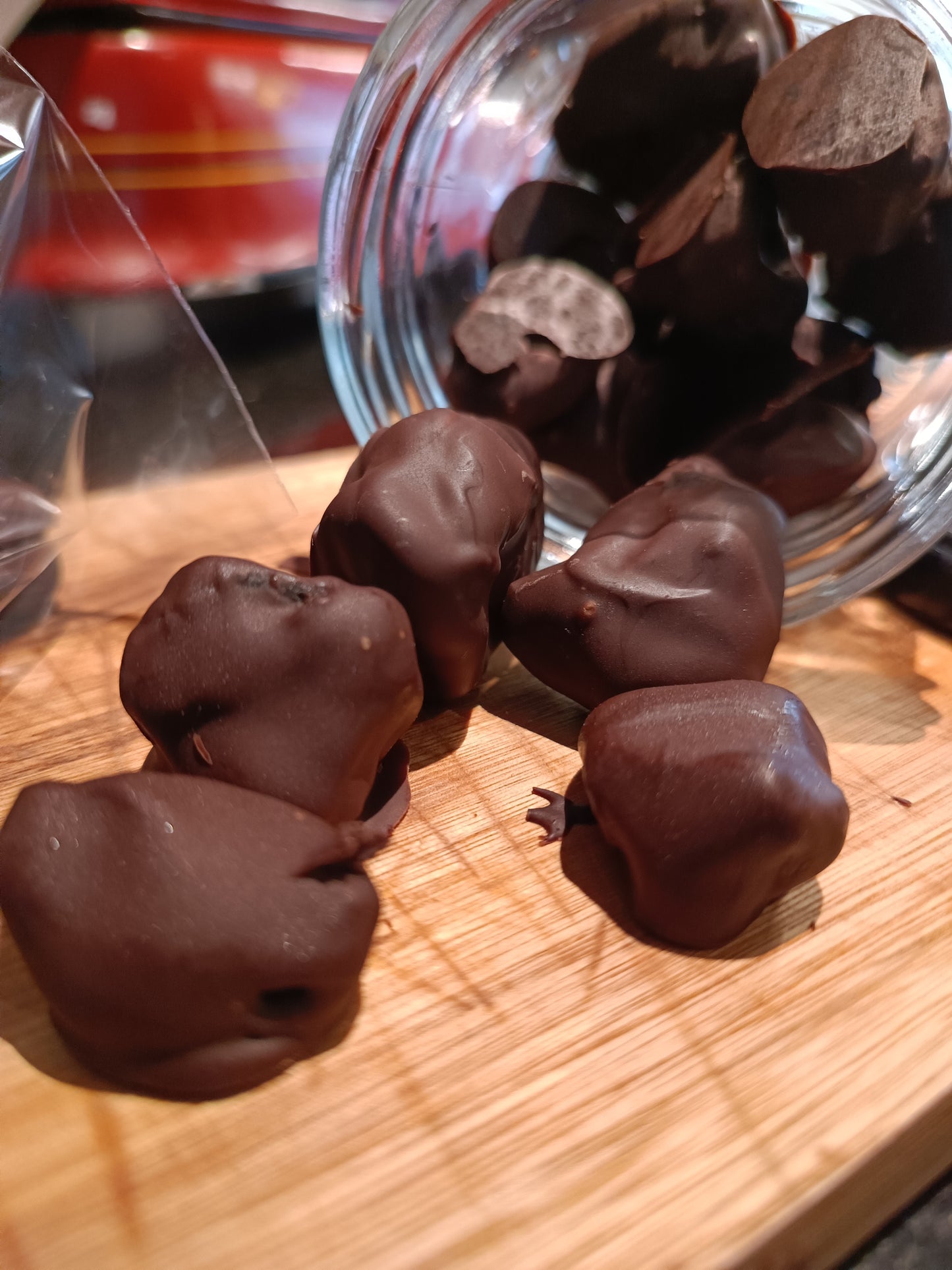 Ciruelas Con Chocolate