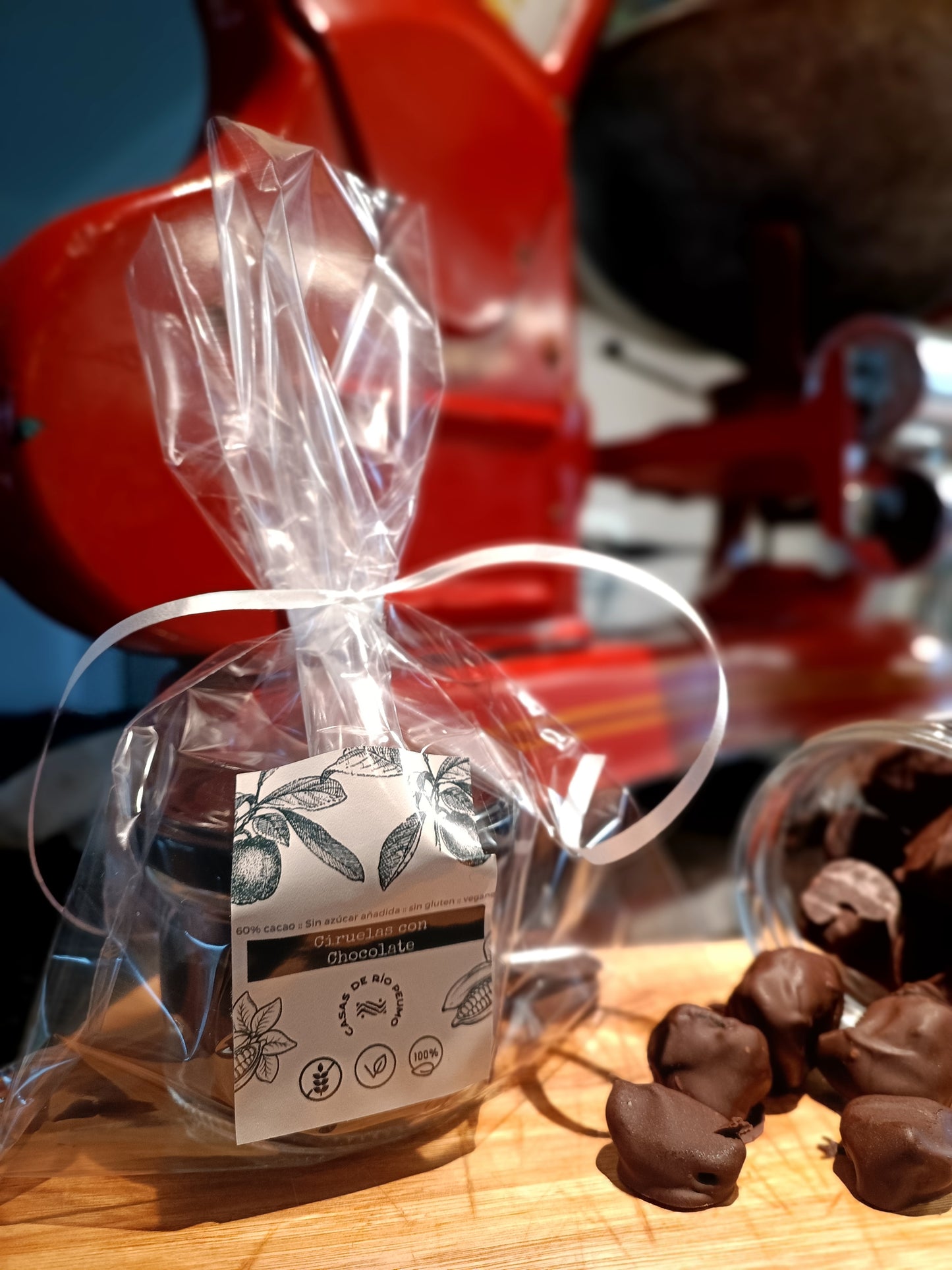 Ciruelas Con Chocolate